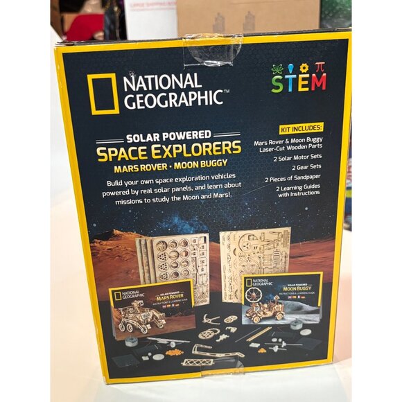 National Geographic Stem Solar Powered Space Explorers Mars Rover & Moon Buggy K - Picture 5 of 9